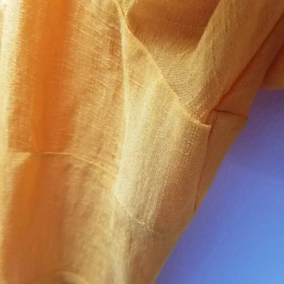 Anthropologie Moulinette Soeurs Carina Puff Sleeve Orange Dress M - Picture 14 of 15